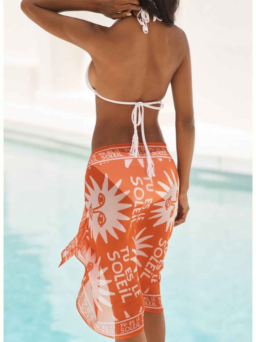 Anthropologie Soleil silk sarong scarf NWT